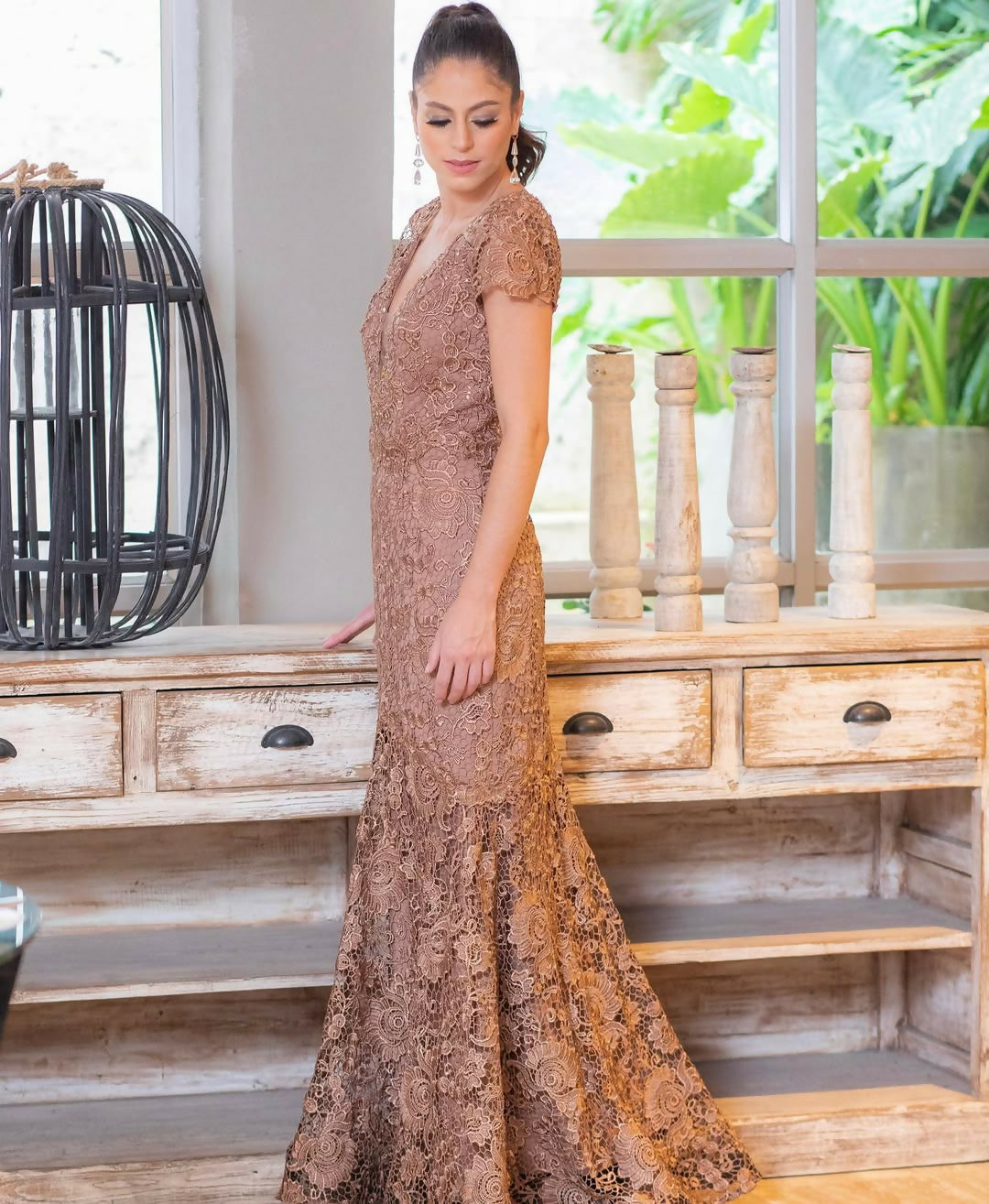 Vestido Largo Guipur - Colección 2019