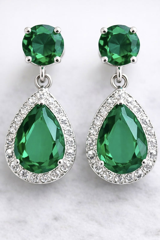 Aretes Gota Esmeralda - Valmar