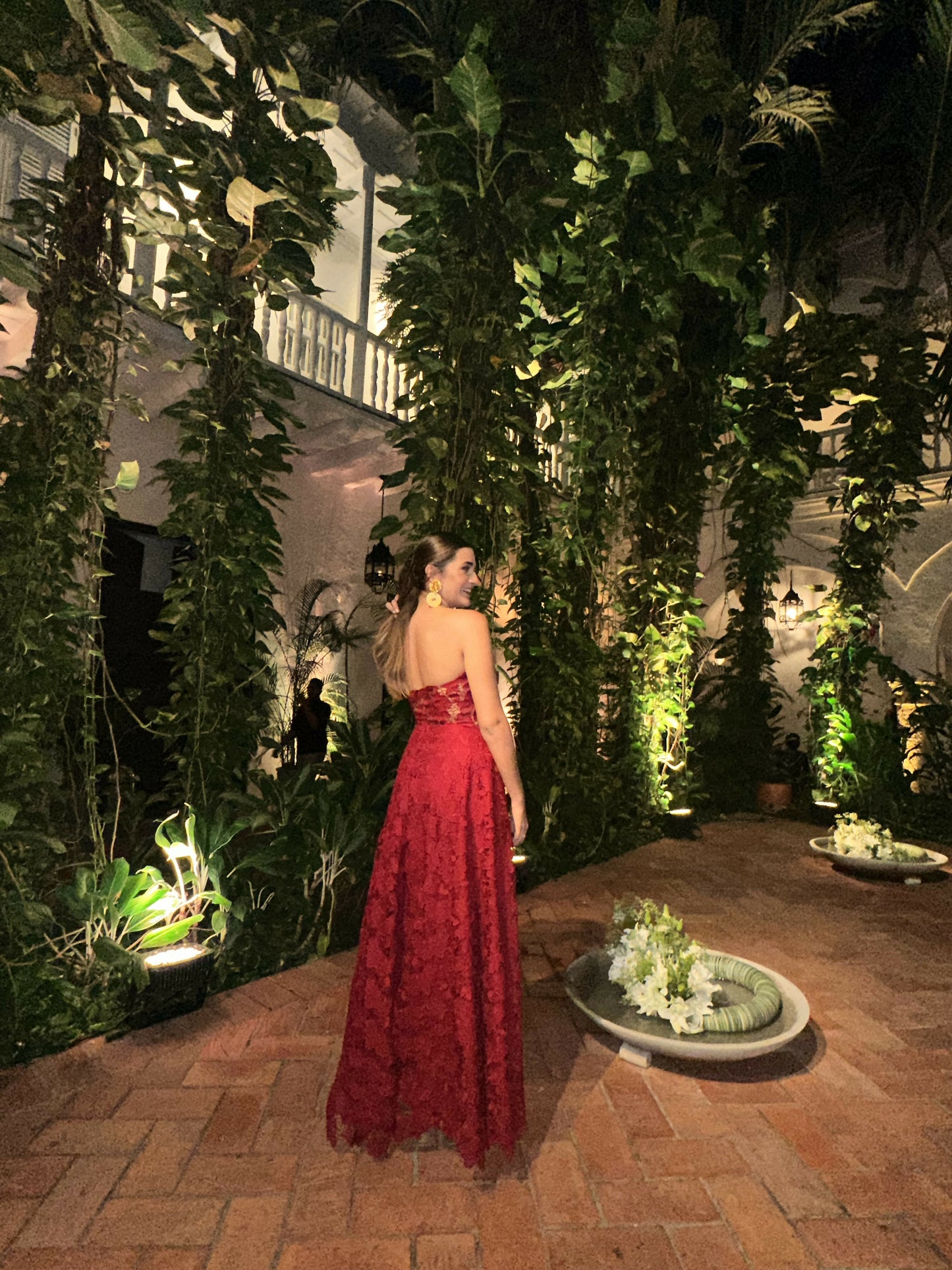 Vestido Rojo strapless- Martha Morelo