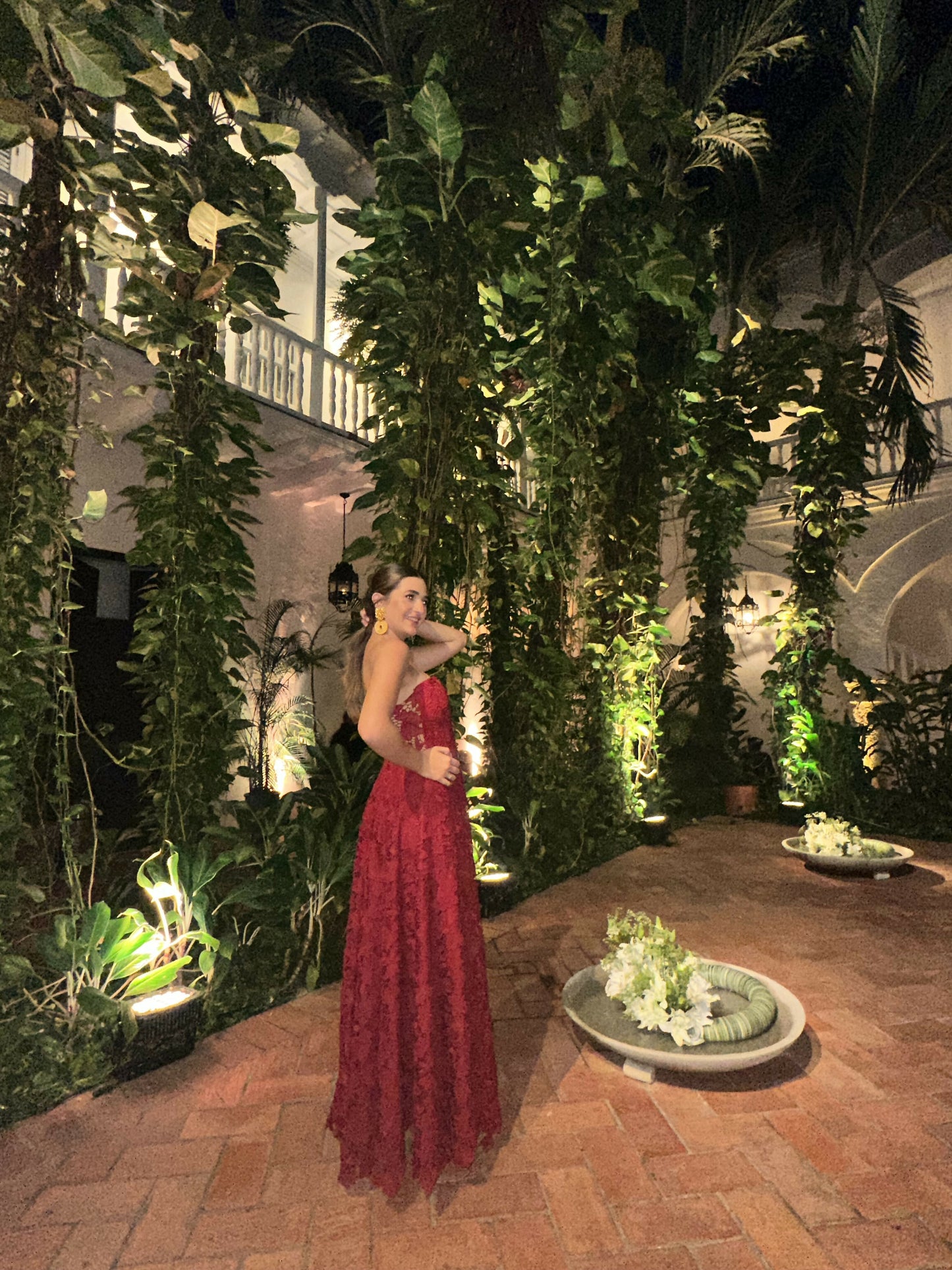 Vestido Rojo strapless- Martha Morelo