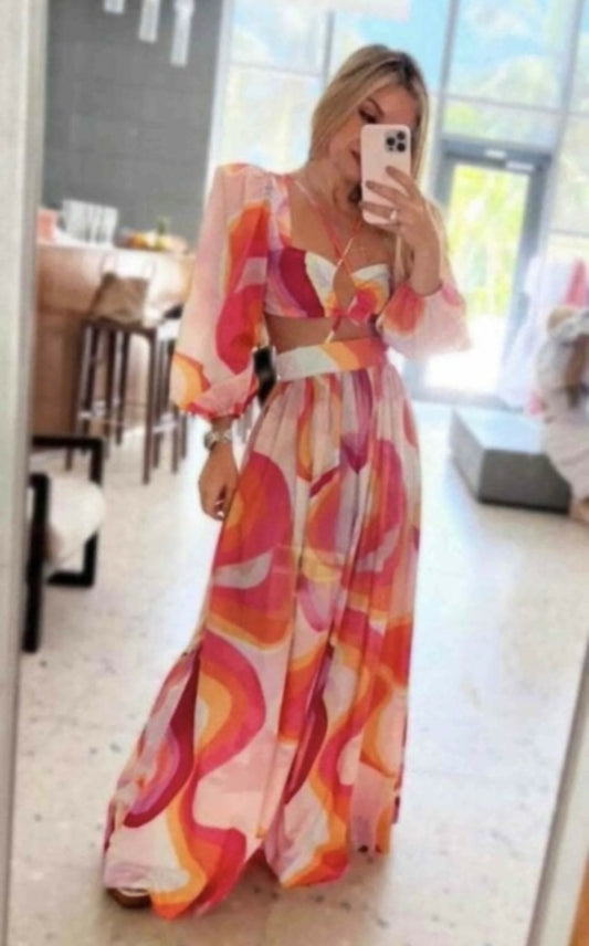 Vestido elegante largo - Liliana Meza