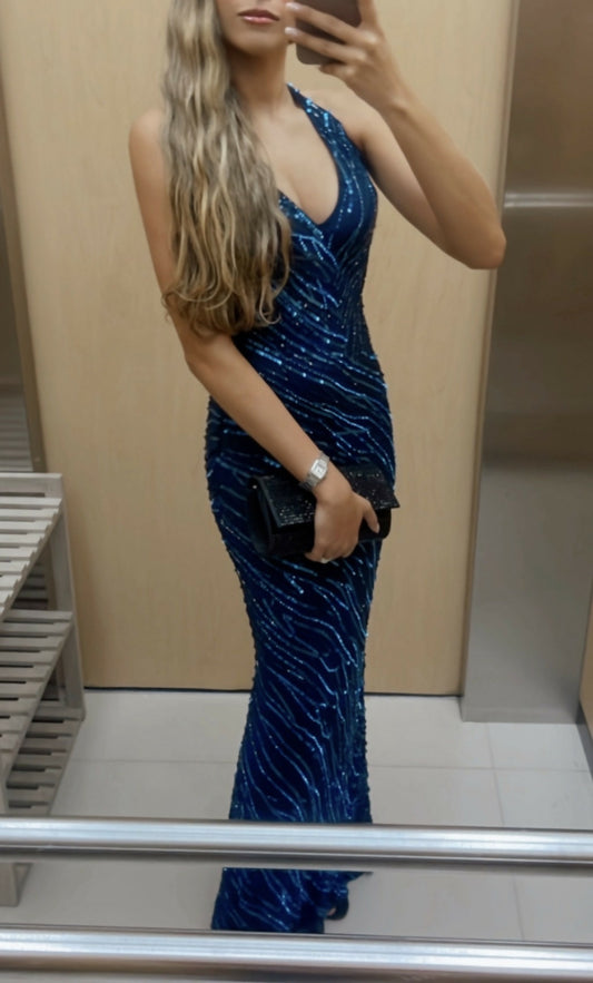 Vestido de Fiesta Azul Rey - Diana Martinez