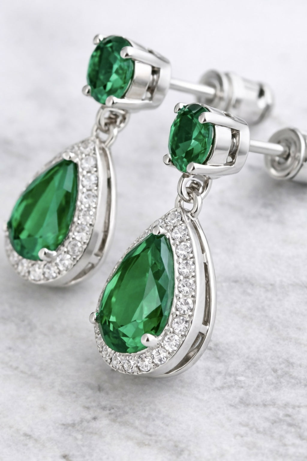 Aretes Gota Esmeralda - Valmar