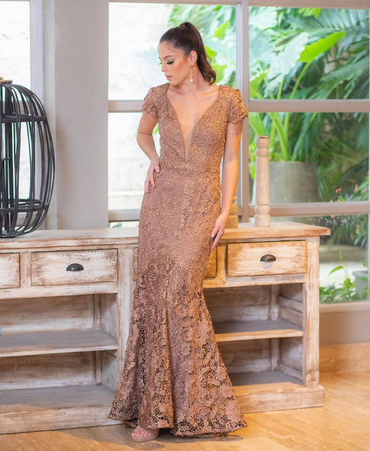 Vestido Largo Guipur - Colección 2019