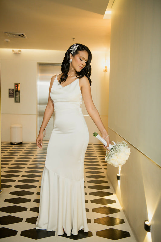 Vestido de Novia Civil - Adriana Villalobos